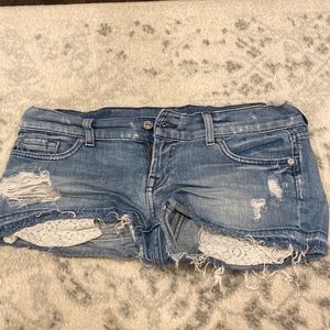 Seven for all mankind size 28 denim shorts